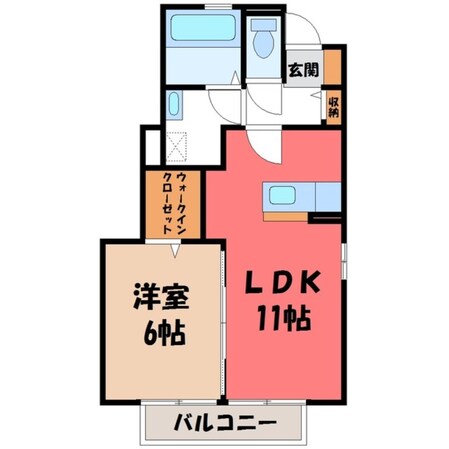 アルテール・ヒルズ Aの物件間取画像